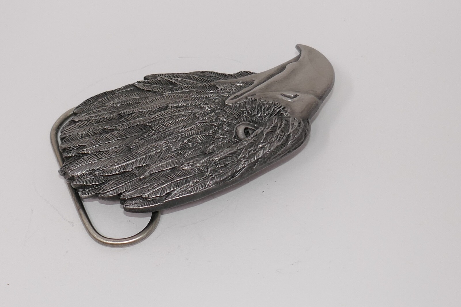 Siskiyou 1989 Bald Eagle Head Metal Belt Buckle #A-85