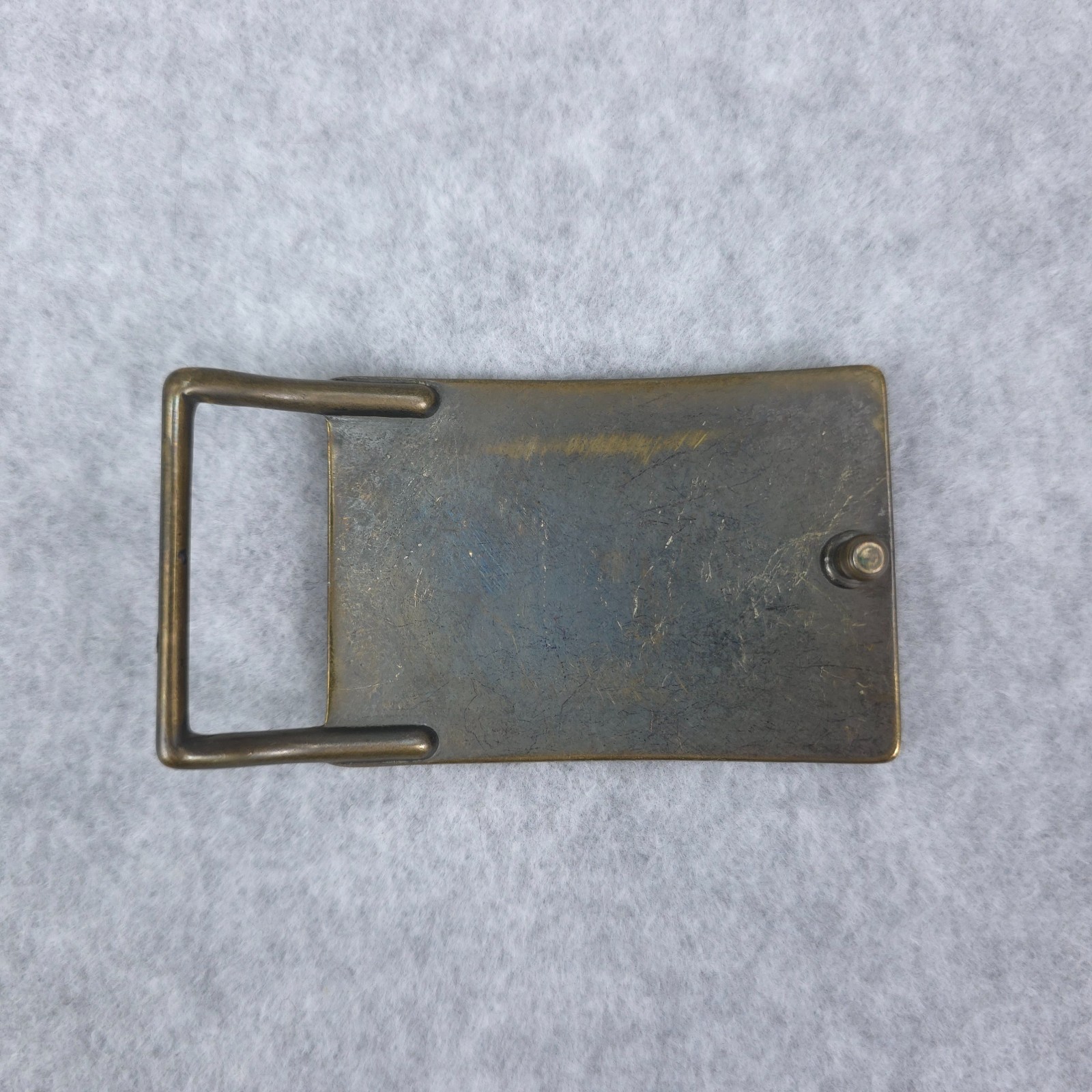 Vintage Levis Belt Buckle Made in USA Two Horse Pull Logo Metal Fits 1.5 Inch