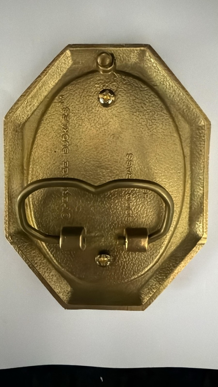 Heritage Buckle Solid Brass Belt Buckle • Fits Silver Dollar / 39mm Stone
