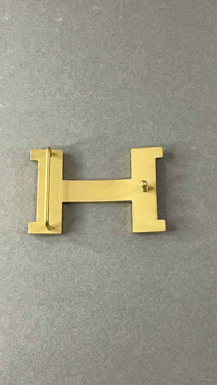 Gold H Buckle 40mm 1.5` Glossy Gold Hardware Belt Buckle