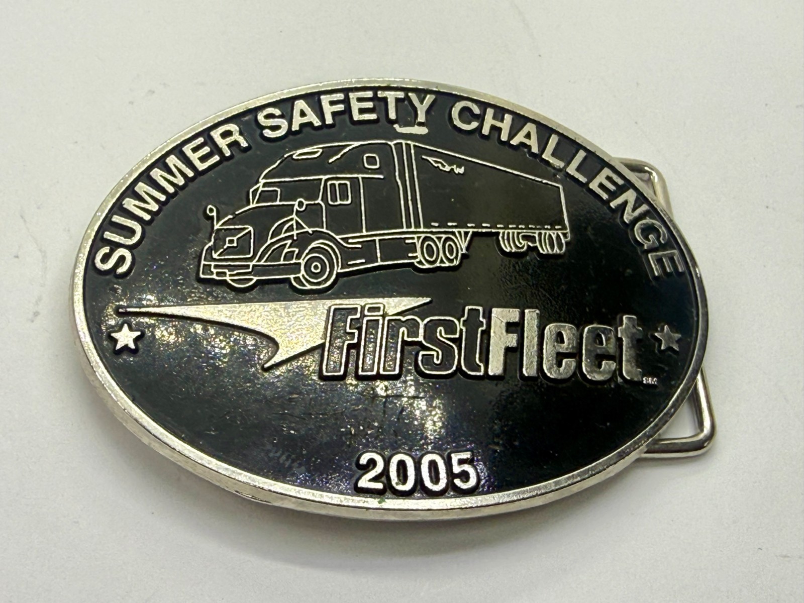 Summer Safety Challenge First Fleet 05 Driver Truckers Safety Award Belt Buckle