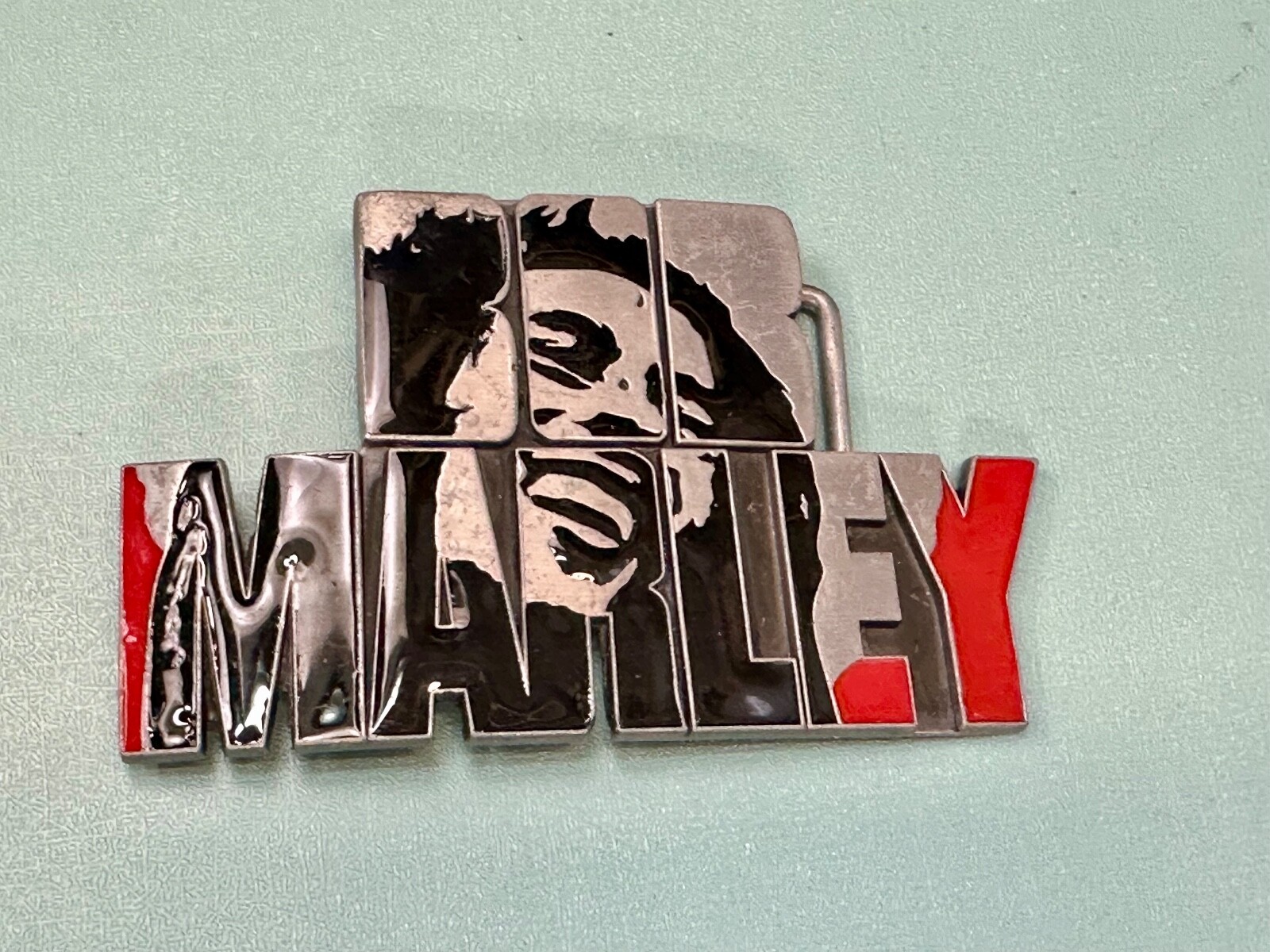 BOB MARLEY Block Letters Jamaica Reggae Beautiful Music Art Belt Buckles