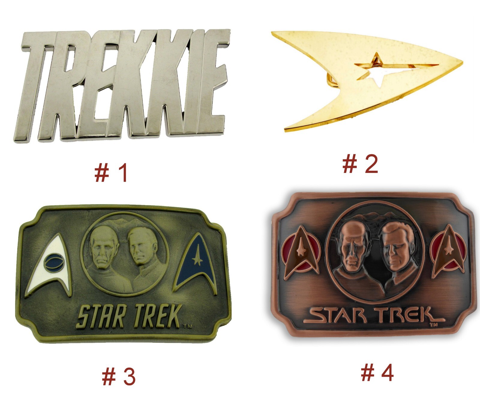 Star Trek Belt Buckle Officially Licensed Halloween Costume Uniform Badge Unisex