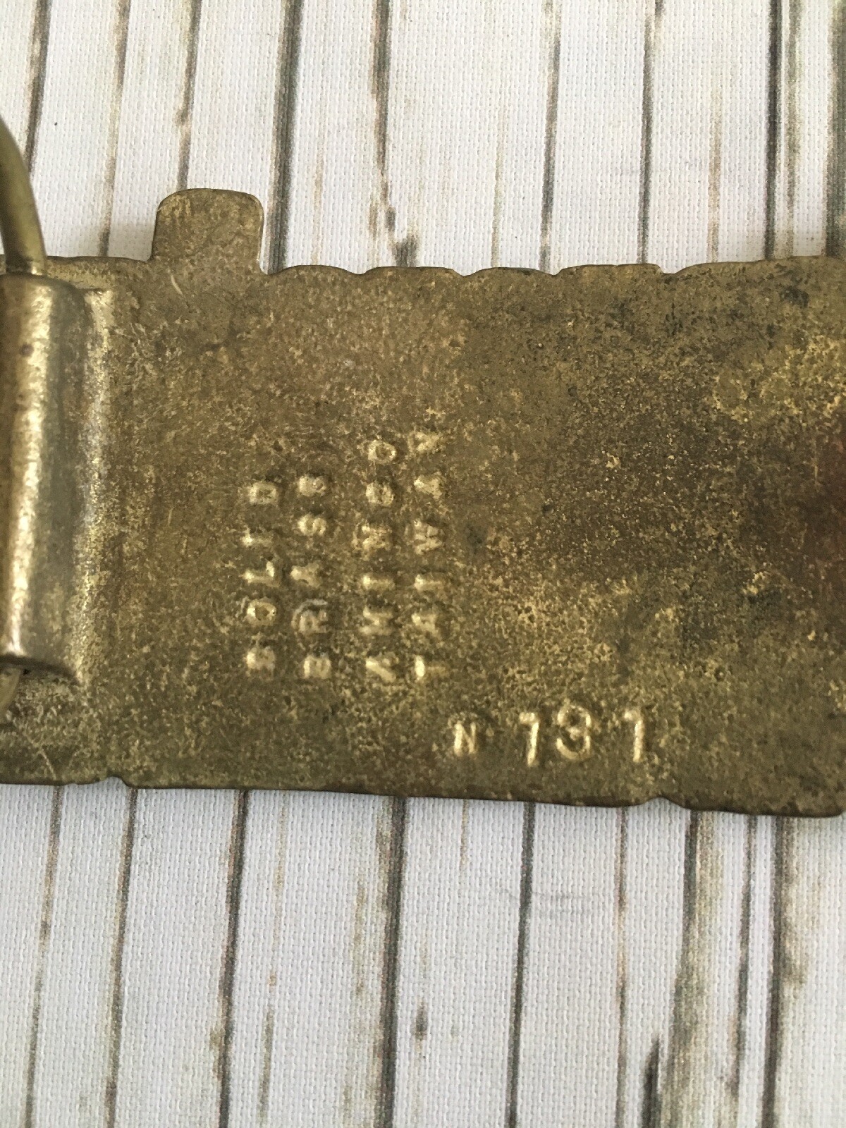Vintage Solid Brass “Dennis” Name Belt Buckle Pants Amingo Taiwan