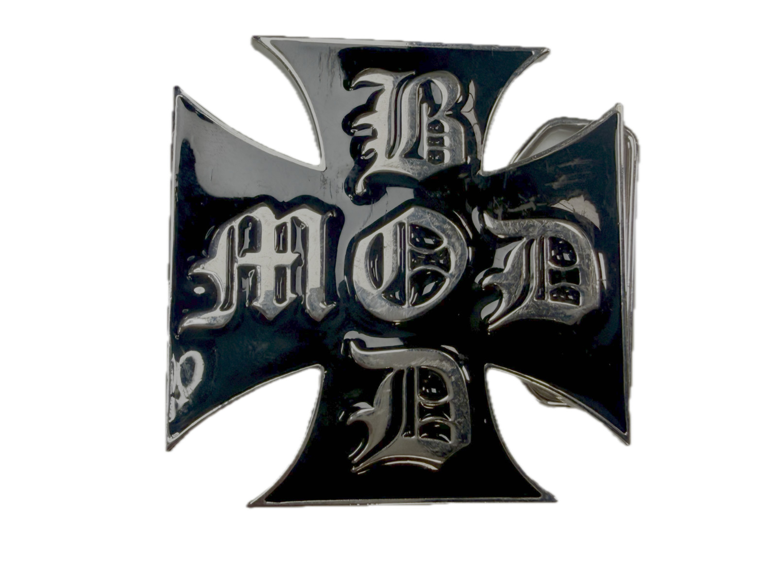 BOD MOD Maltese Iron Cross Religious Gothic Punk Vibe Belt Buckle