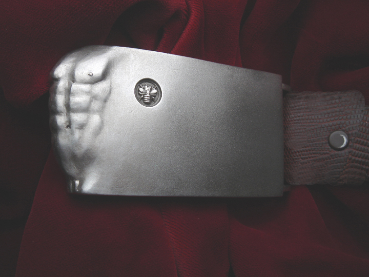 Belt Buckle SterlingSilver  » ADAM  » ( Belt not included ) ( Silver mate finish )