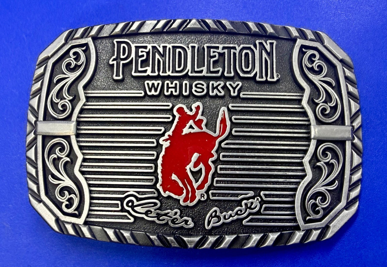2025 Pendleton Whiskey Let&rsquo;er Buck Rodeo Cowboy Montana Silversmiths Belt Buckle