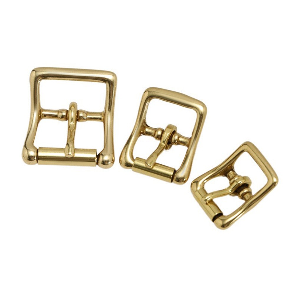 1Pc Solid Brass Buckle 3 Size for Belts Purses,Cinches Bags Leather Craft DIY