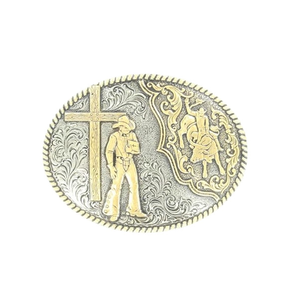 Crumine Bullride and Cross Oval Buckle C15102