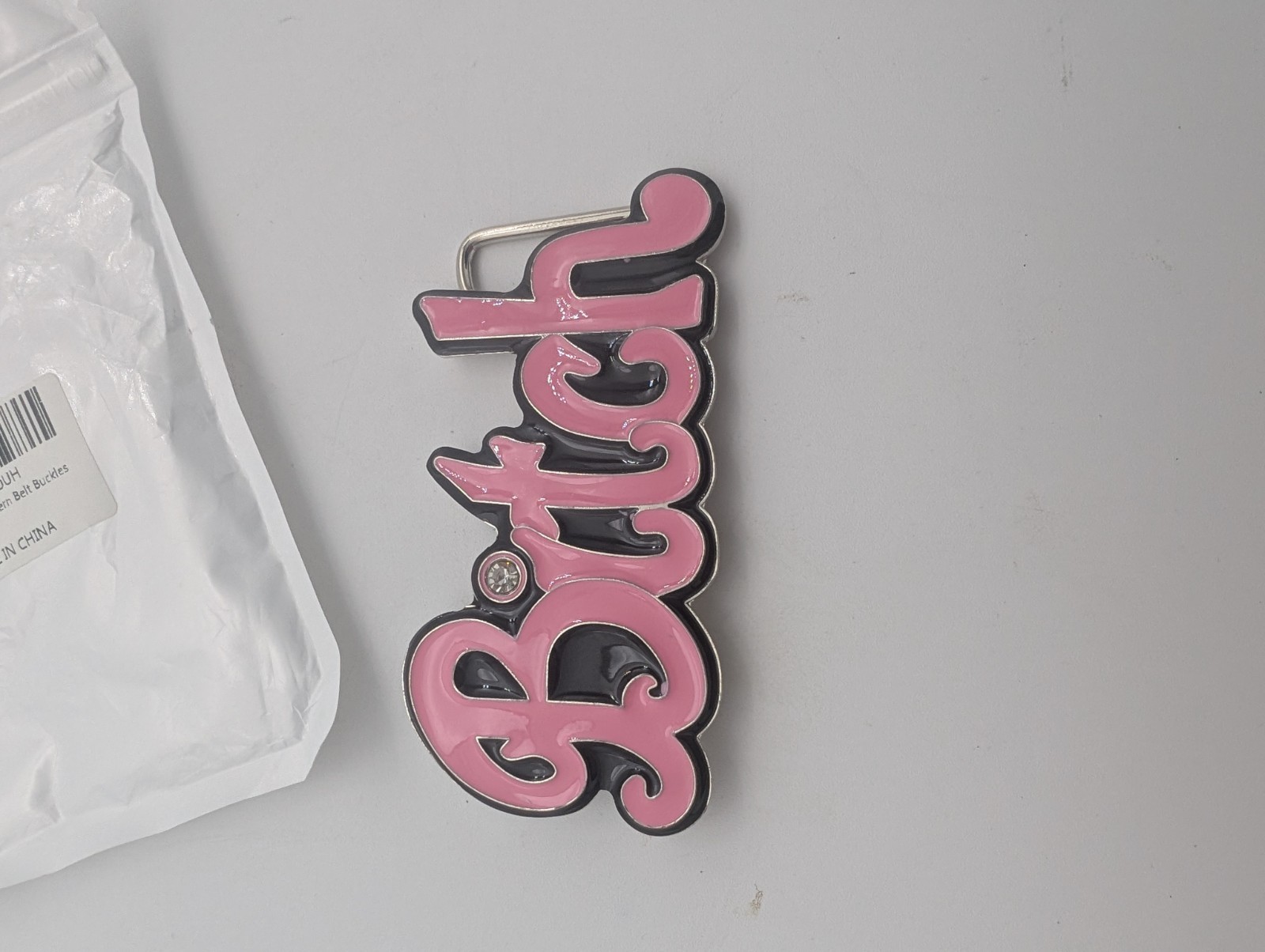 Belts Buckles Enameled Bitch Flat Rings Metal Pink Finish Zinc Alloy Fashion