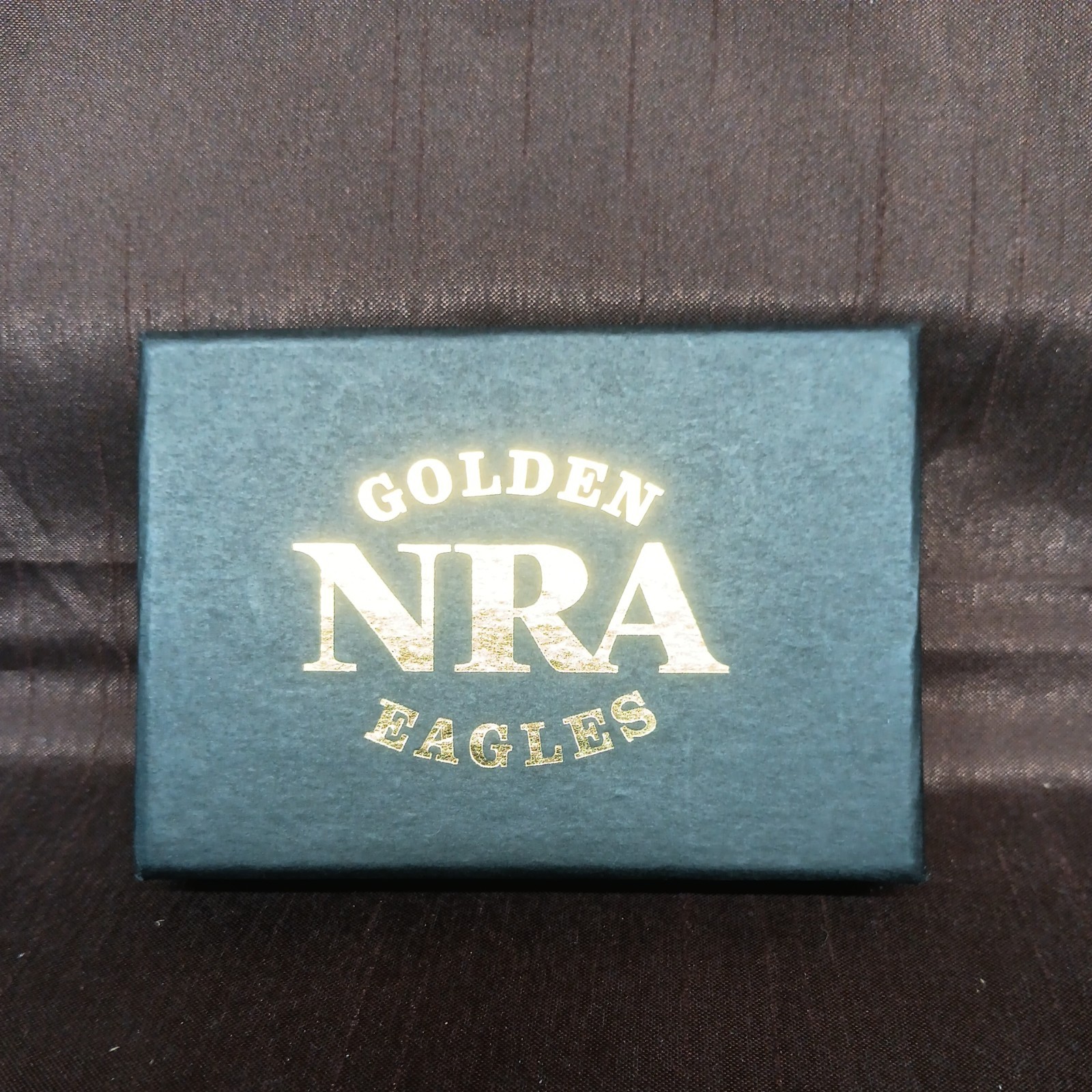 NRA National Rifle Association Golden Eagles Gold Plated Belt Buckle Original BX