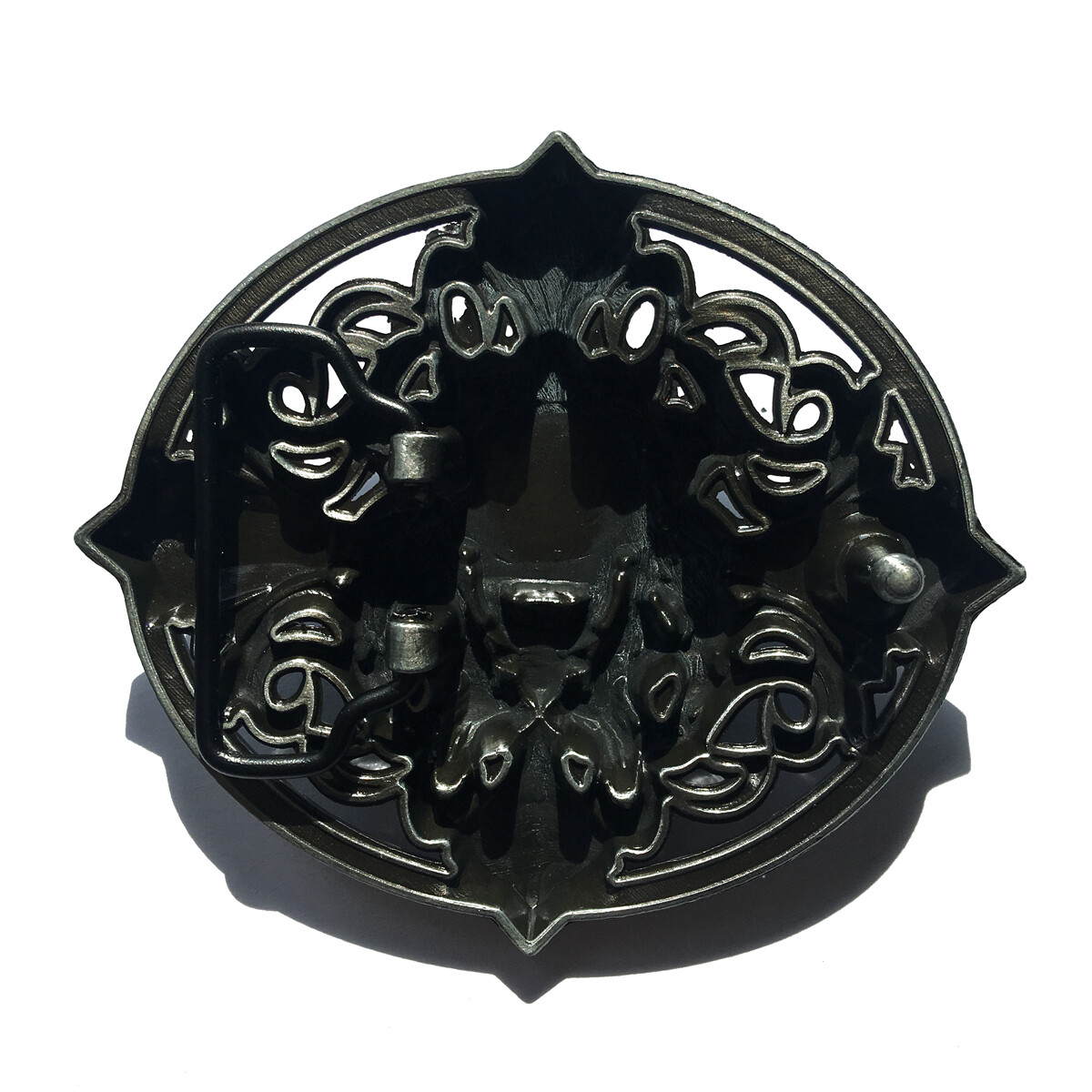 Lion Head Belt Buckle Western Cowboy Native American Motorcyclist (HLN-02-S)
