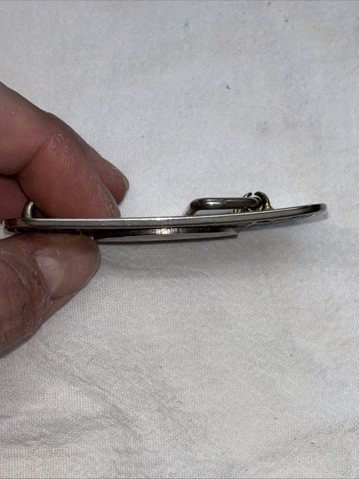 MOTO GUZZI MOTORCYCLE BELT BUCKLE-Vintage