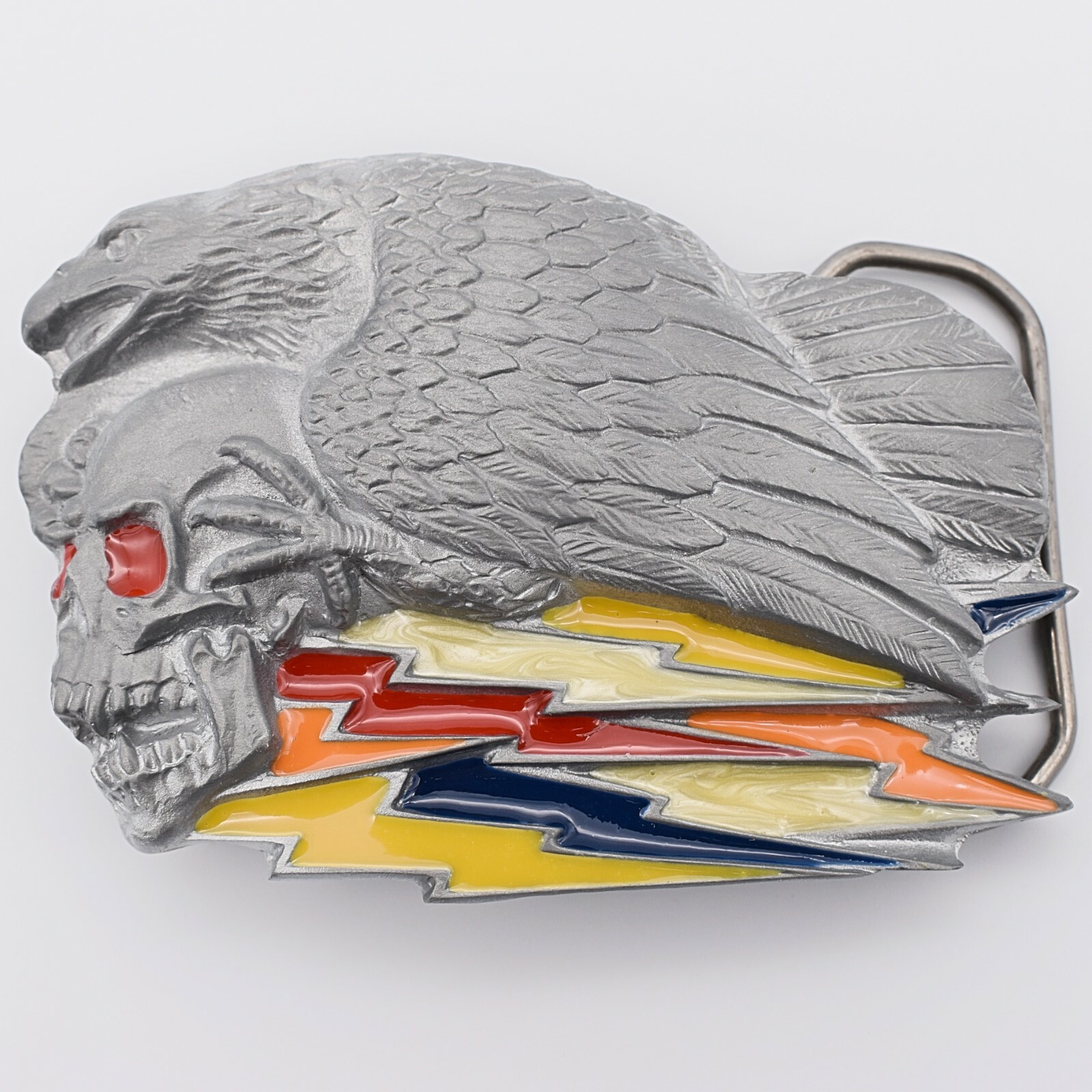 Skull Eagle Lightning Bolt Novelty Gift Belt Buckle (New)