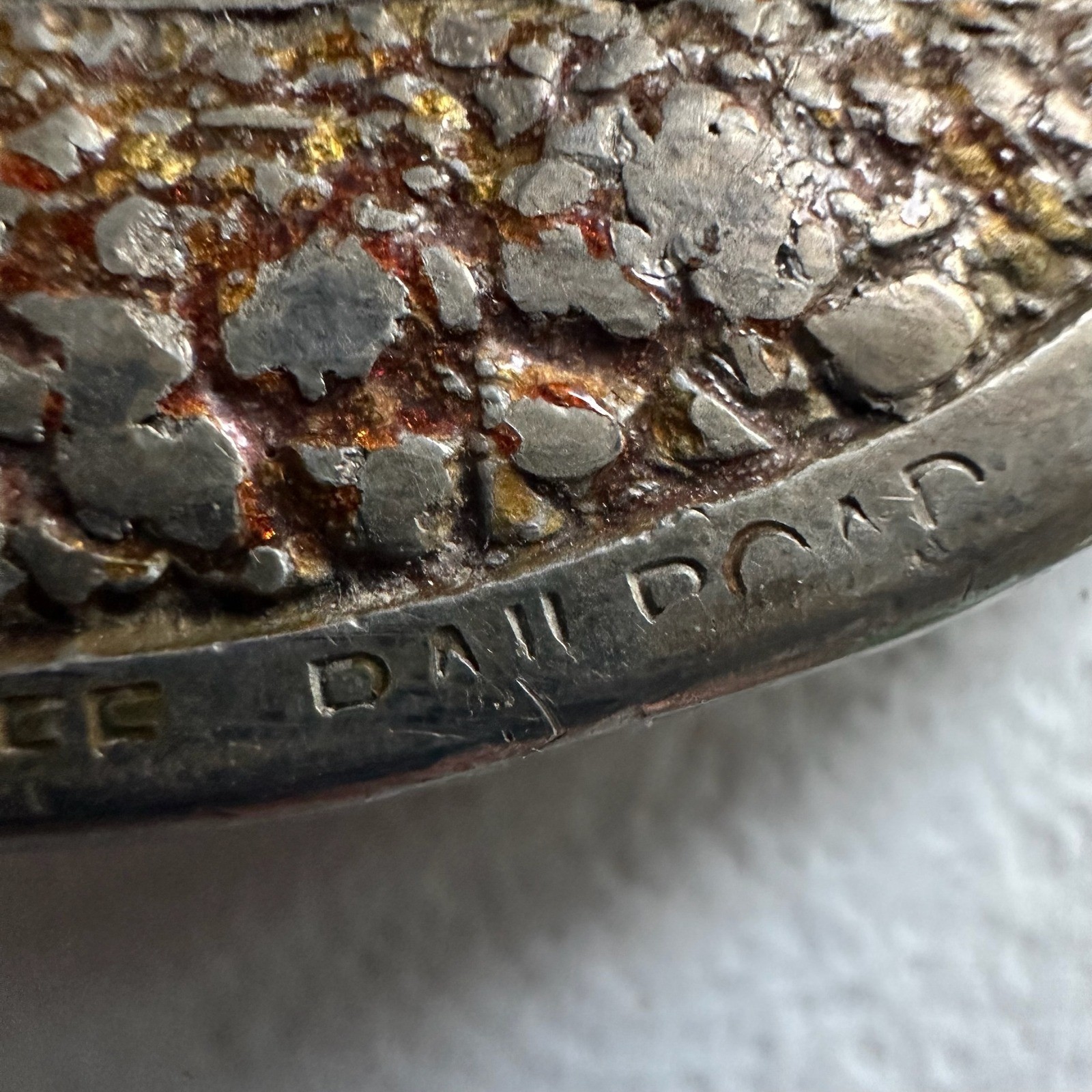 Vtg Super Chief Atchison Topeka & Santa Fe Rail Road CJ 1988 Pewter Belt Buckle
