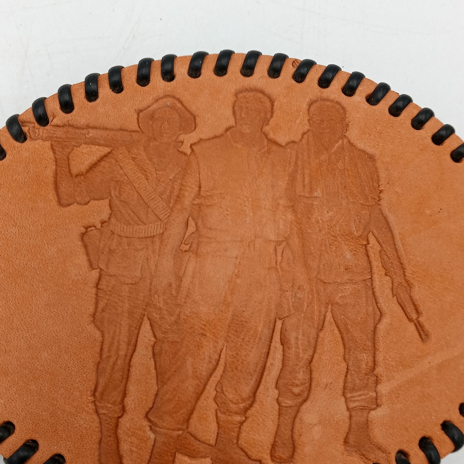 Military Soldiers Belt Buckle Leather Viet Nam Veterans Marines Army Vintage
