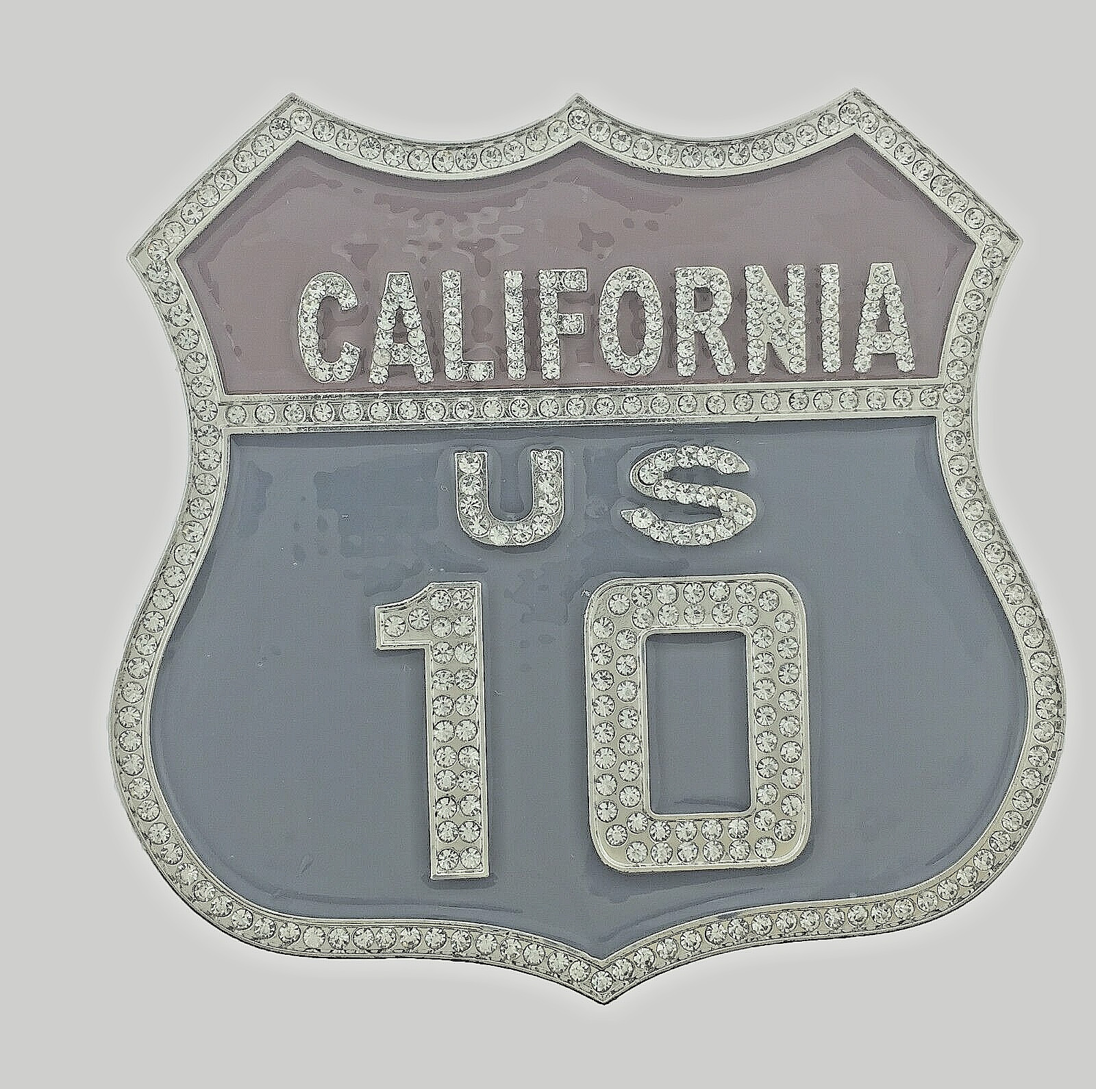Vintage State of California 10 FREEWAY USA Belt Buckle Men Western Cowboy Rodeo