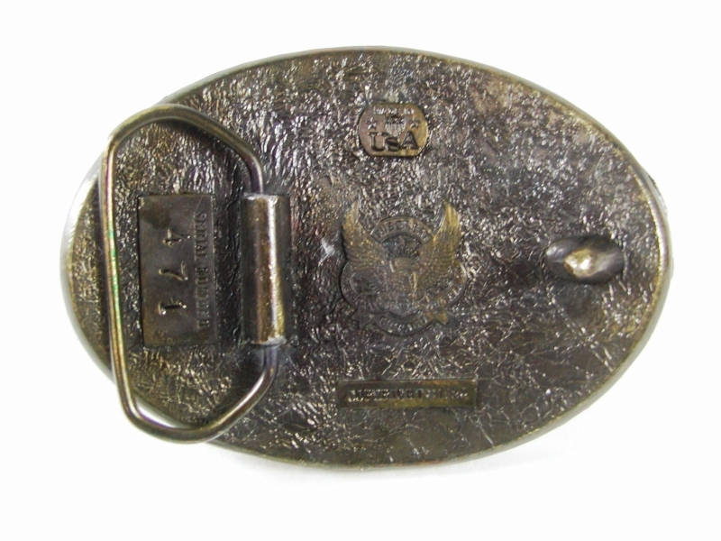 1980 Duck In Flight Solid Brass Belt Buckle By GREAT AMERICAN BUCKLE CO 52316