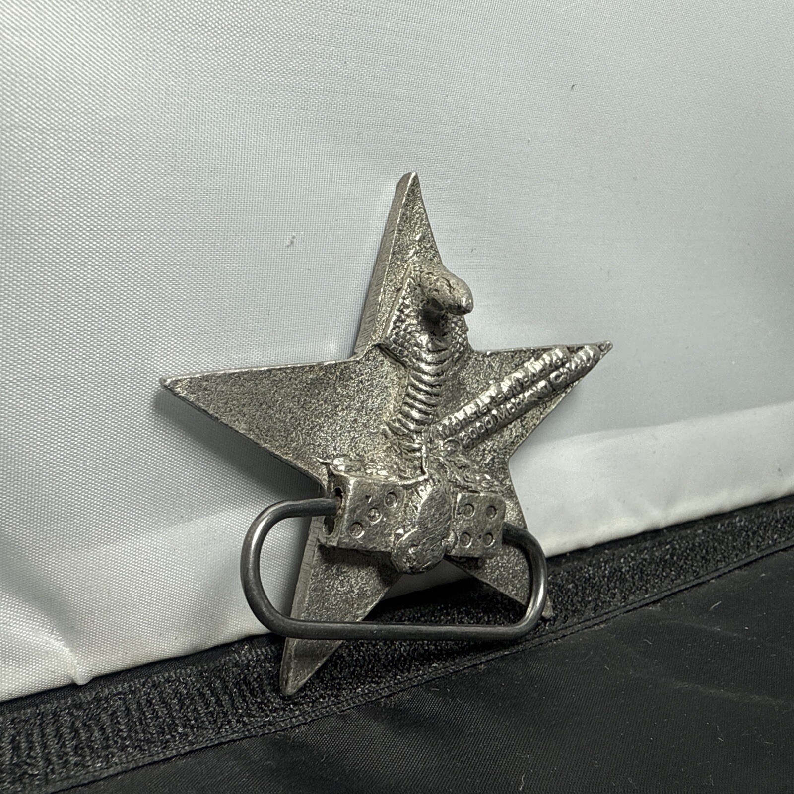 Vintage Star Monster Belt Buckle Mobtown Chicago 2000 Biker Belt
