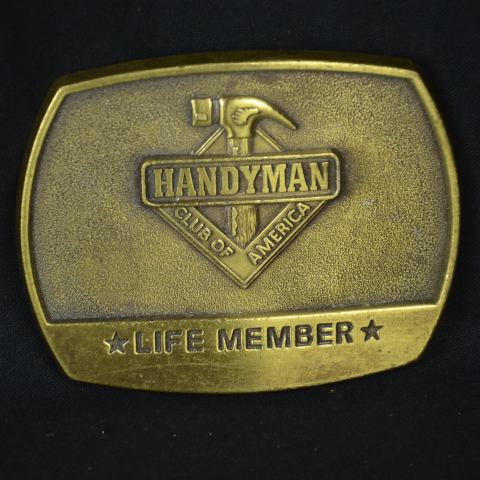 BRASS HANDYMAN CLUB OF AMERICA BELT BUCKLE 1996
