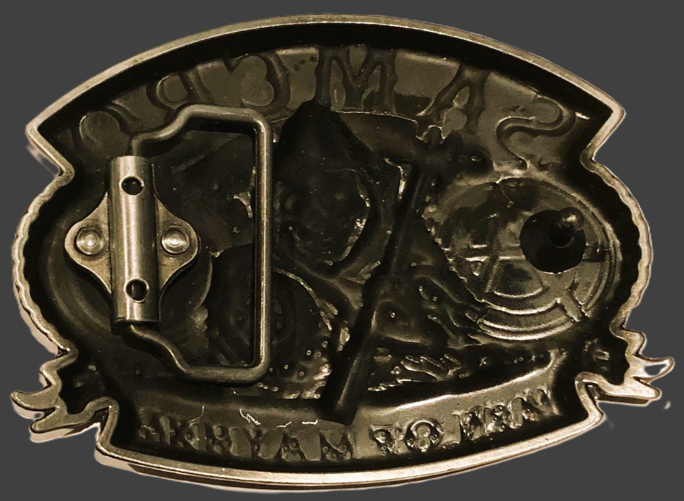 SAMCRO SONS OF ANARCHY 4&Prime; X 3&Prime; MEN OF MAYHEM / COLLECTIBLE SOA BIKER BELT BUCKLE
