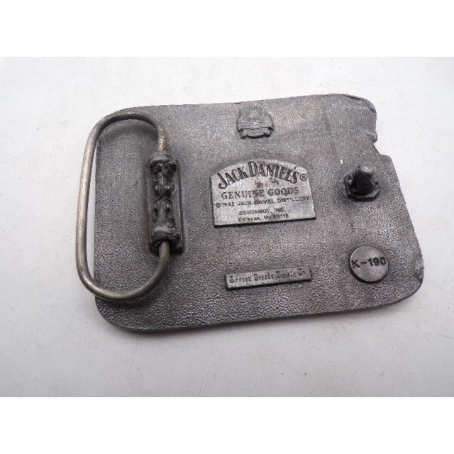 Vintage 1992 Jack Daniels Tennessee Whiskey Belt Buckle Bergamot K-190 USA Made