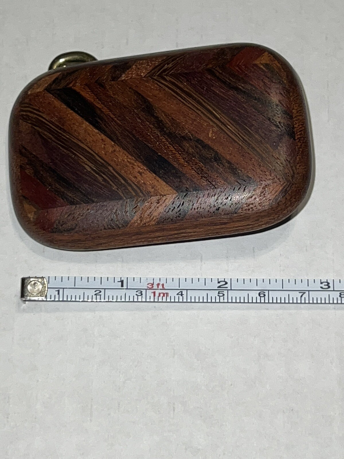 Vintage Wood and Brass Belt Buckle