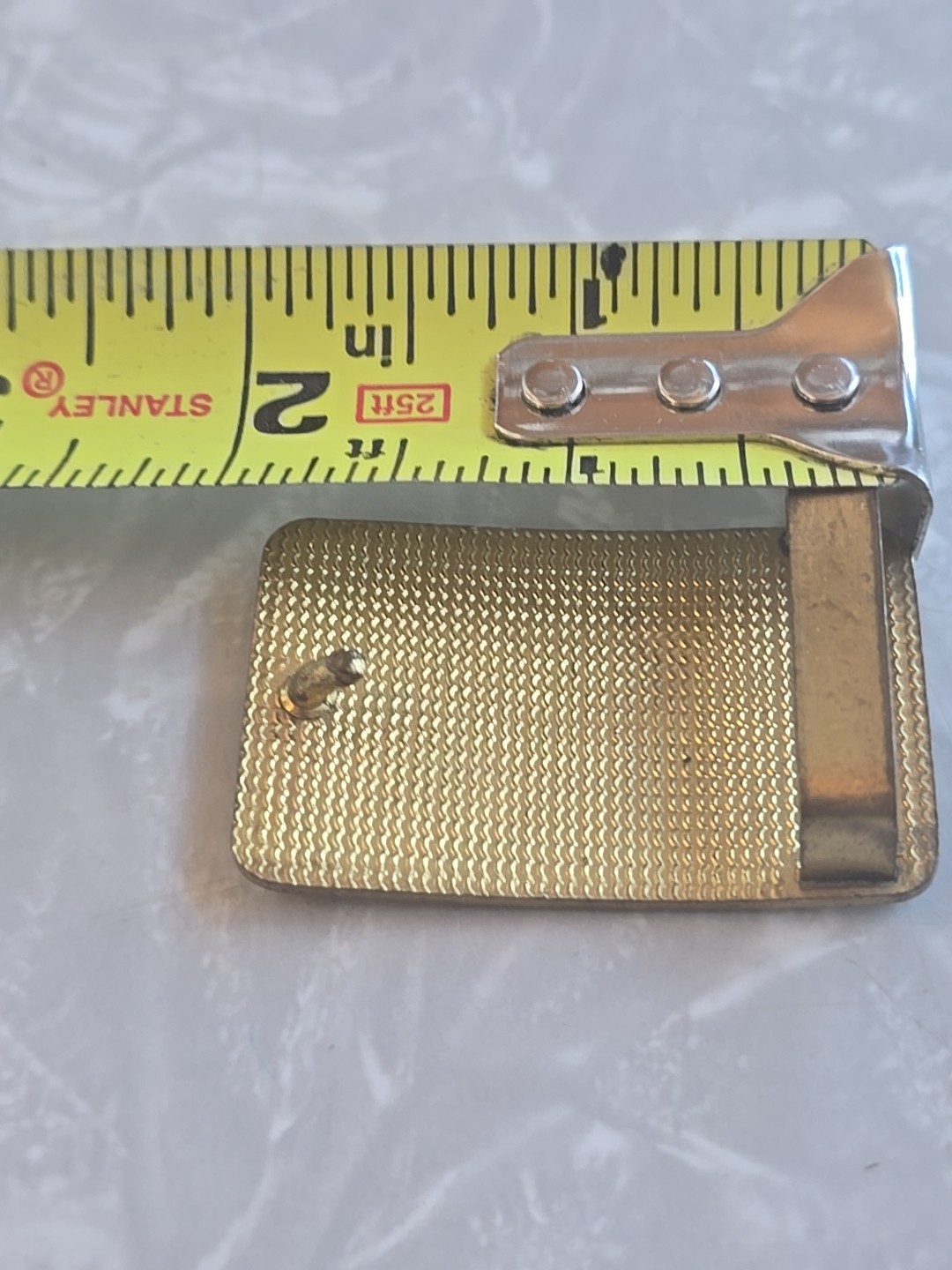 Most Improved Gold Tone Metal Belt Buckle ABC American Bowling Congress 1968-69