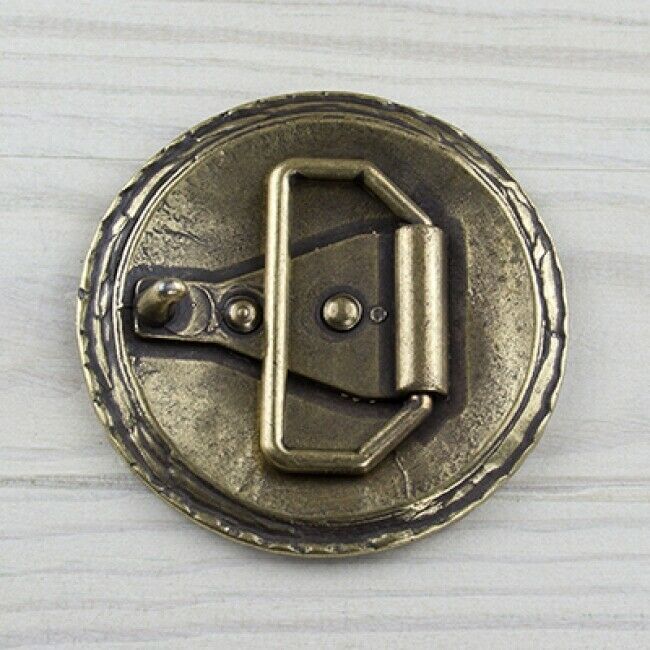 Circle round belt buckle brass buckle belt removable clasp gs5557