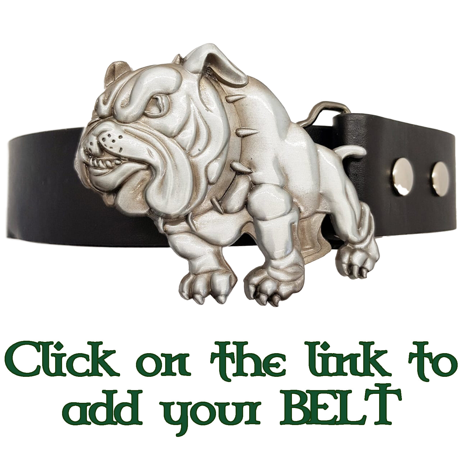 British Bulldog Belt Buckle Biker Metal Dog Bull Dog Terrier
