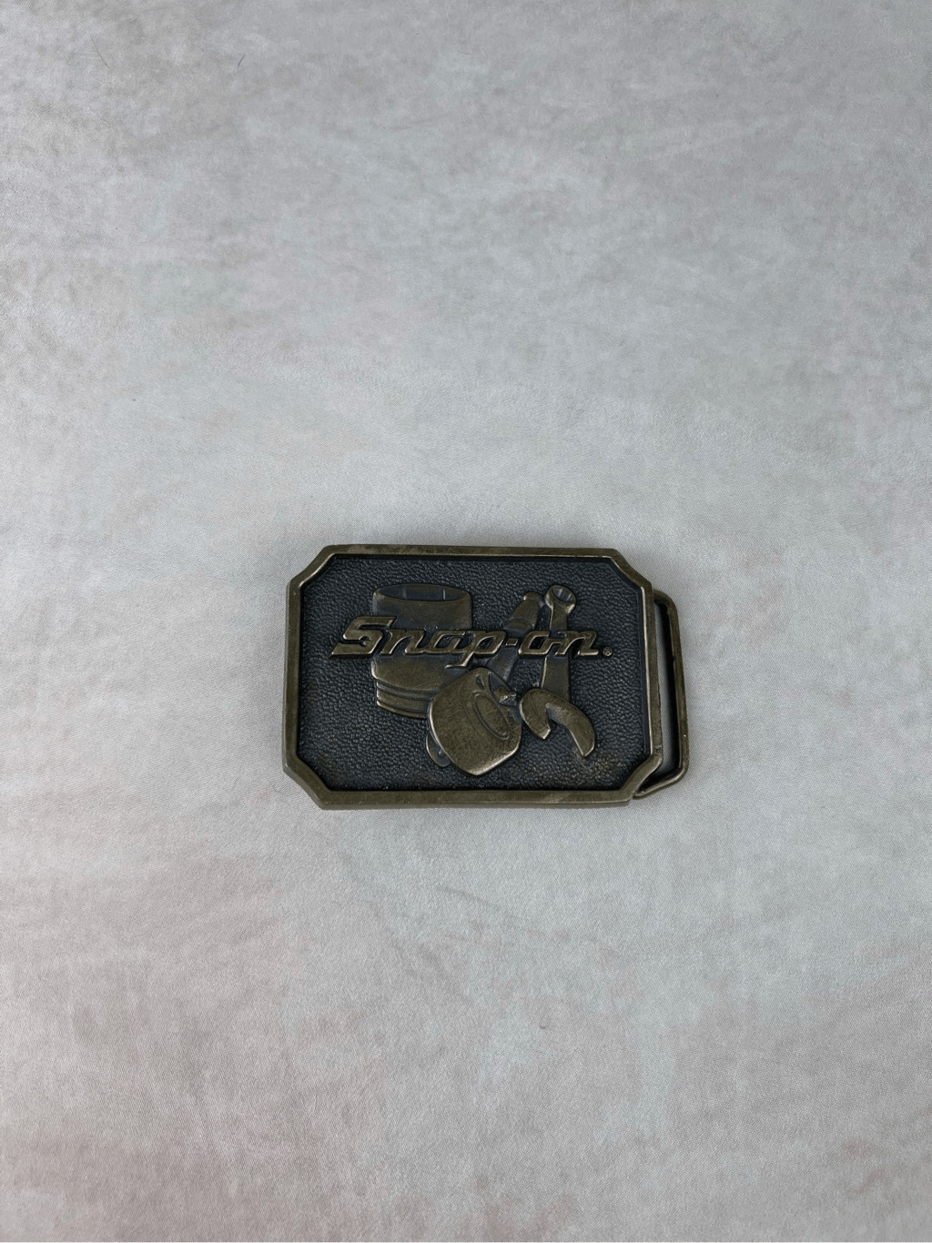 Vintage Snap On Tools Belt Buckle, Solid Brass, Made in USA, BTS SPP-513