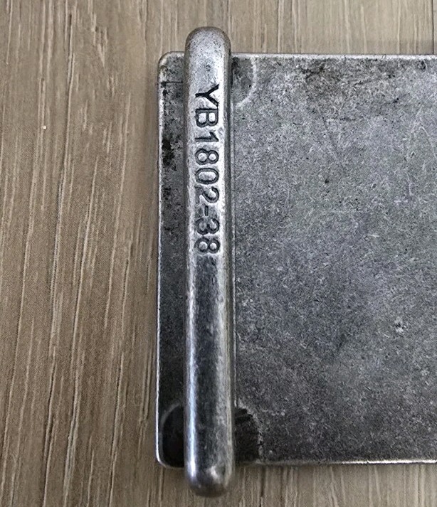 Vintage True Religion « World Tour » metal plaque belt buckle
