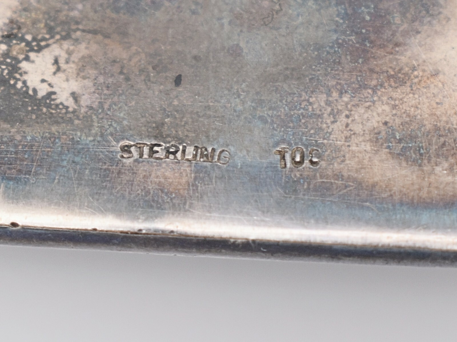 Solid Sterling Silver Elephant Watering Hole Vintage Belt Buckle Hallmarked TOC
