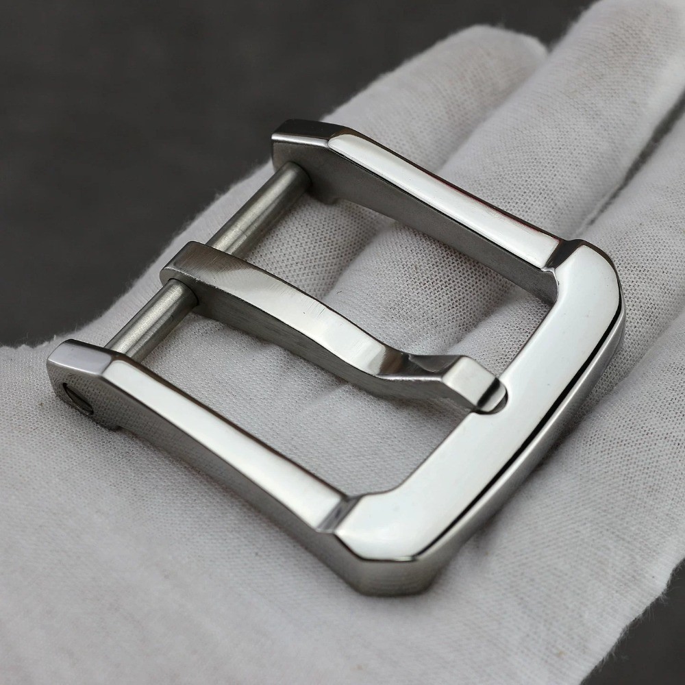 Stainless Steel Single Prong Belt Buckle Removable Clip for 3.8cm Wide Belt
