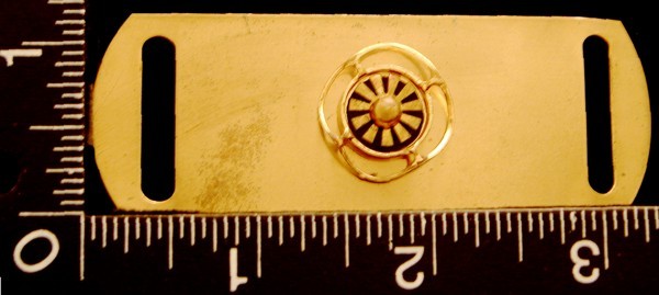 LL08126 VINTAGE ***RECTANGULAR w/ INTRICATE CENTER DESIGN*** BELT BUCKLE