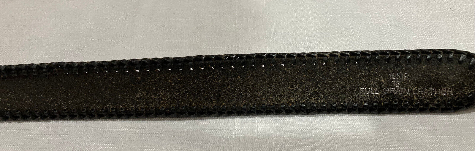 1992 Colorado Silver Star Eagle Head Buckle with Black Leather Belt Size 38 USA