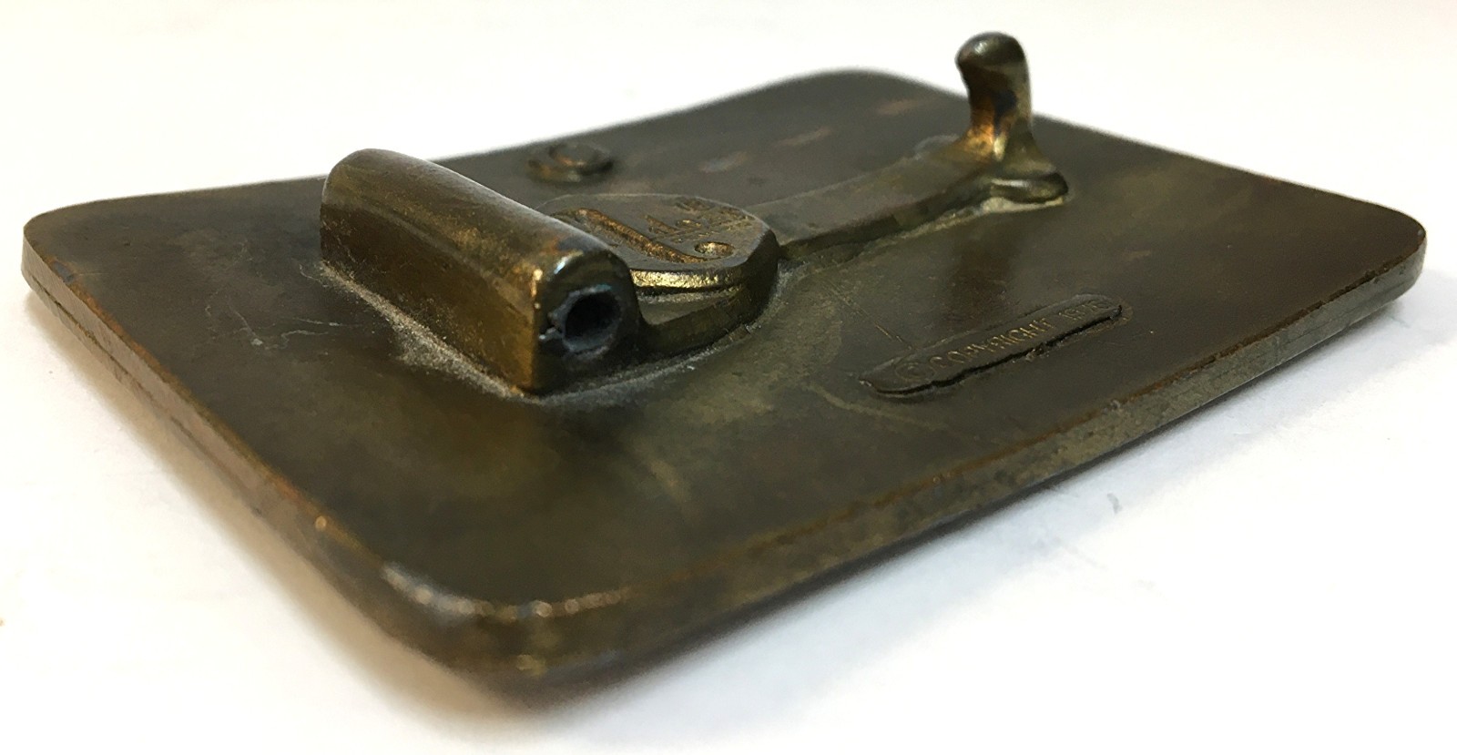 AJ Dezy Denver 1976 Ford Trucks Belt Buckle Brass Vintage