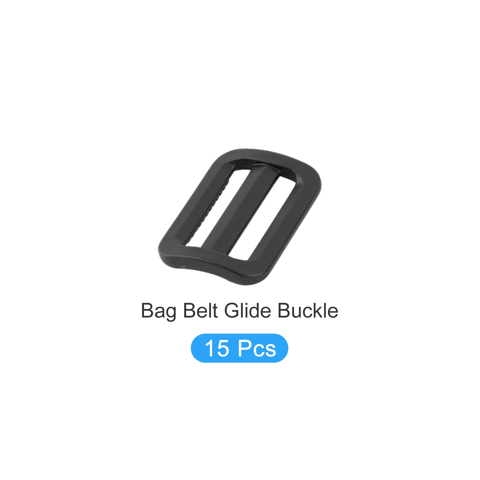 Bag Belt Glide Buckle (2.5cm/1&Prime;) 15Pcs, Plastic Adjustable Buckle Fasteners