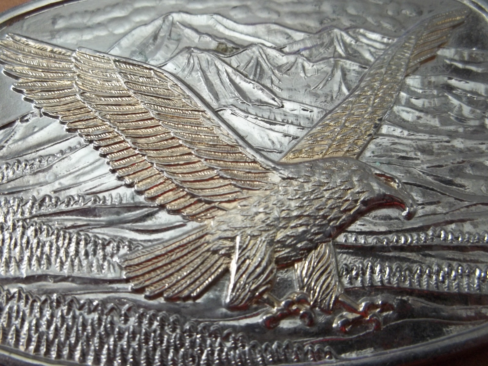 American Eagle Belt Buckle Layer 24K Gold by International Monetary Mint