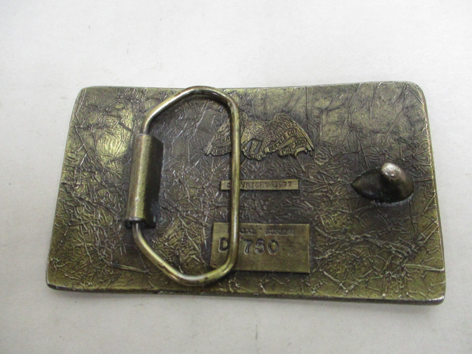 Vintage 1977 Horses Whiskey Women Money American Country Belt Buckle #D750