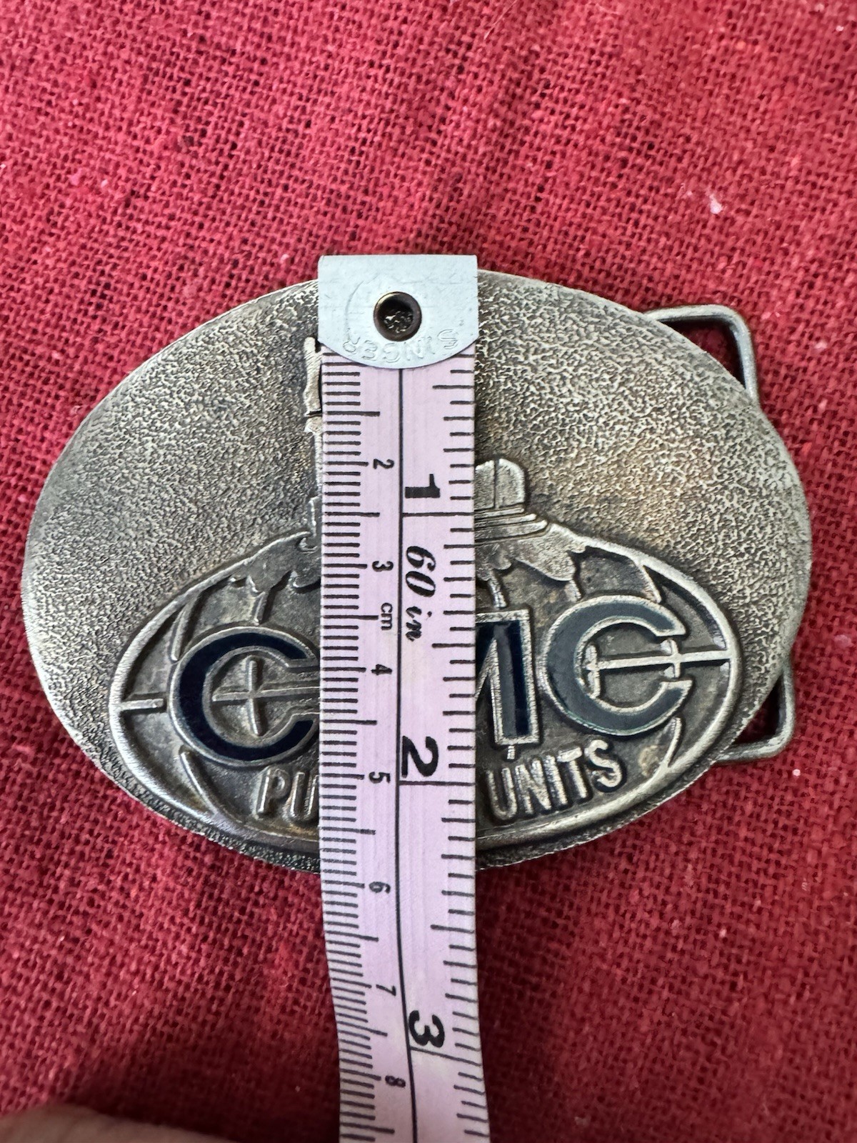 Vintage CMC Pumping Units Oilfield Belt Buckle Oil Pump Jack Colorado Machine