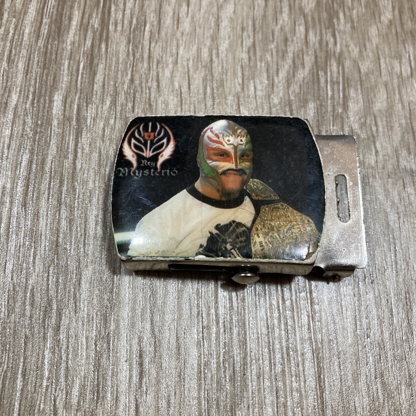 Rey Mysterio Belt Buckle 90s 00s Y2k WWE Heavyweight Champion Champ Wrestling