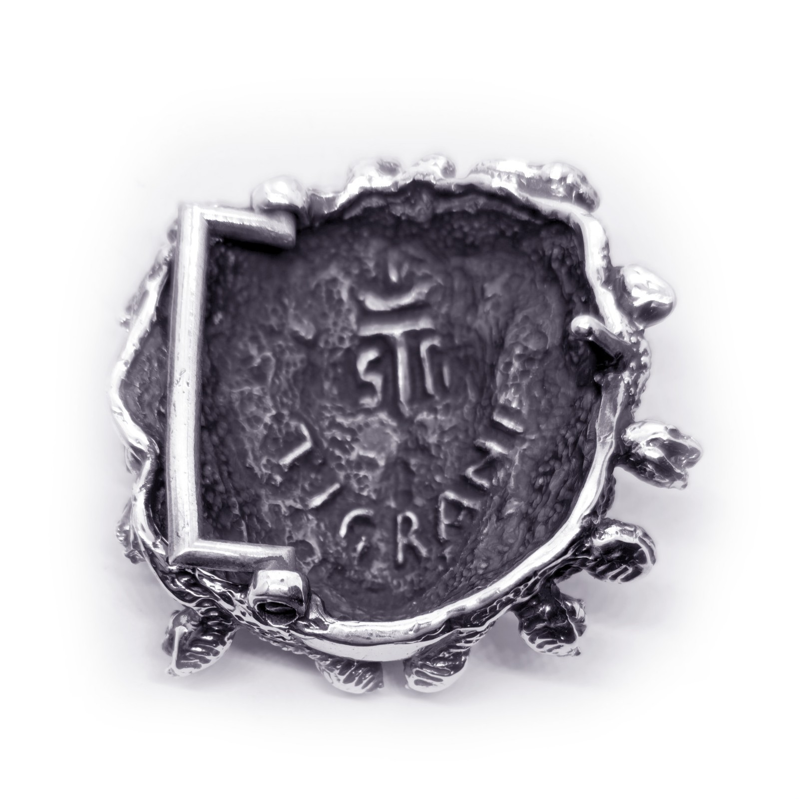 Medusa Gorgo Sterling Silver Belt Buckle