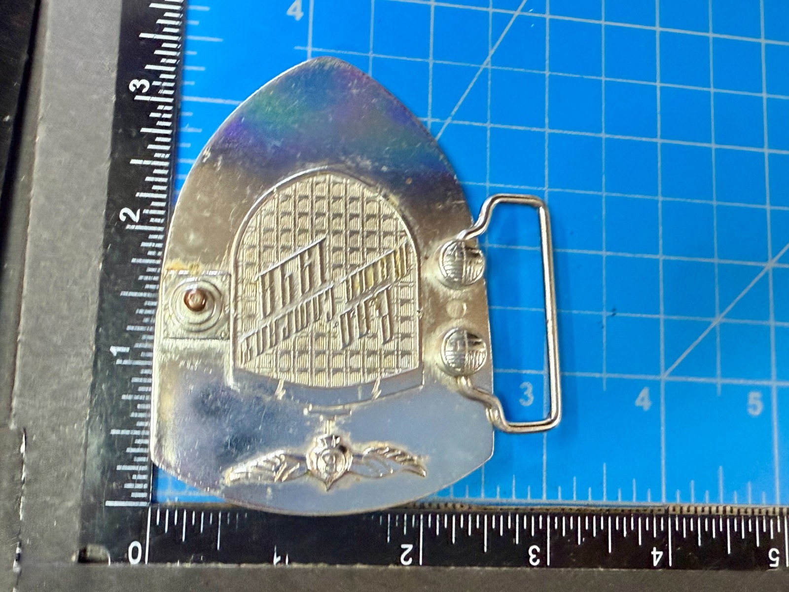 BAD B.A.D. Motor Company 1948 Belt Buckle Dragon Crest Shield Belt Buckle