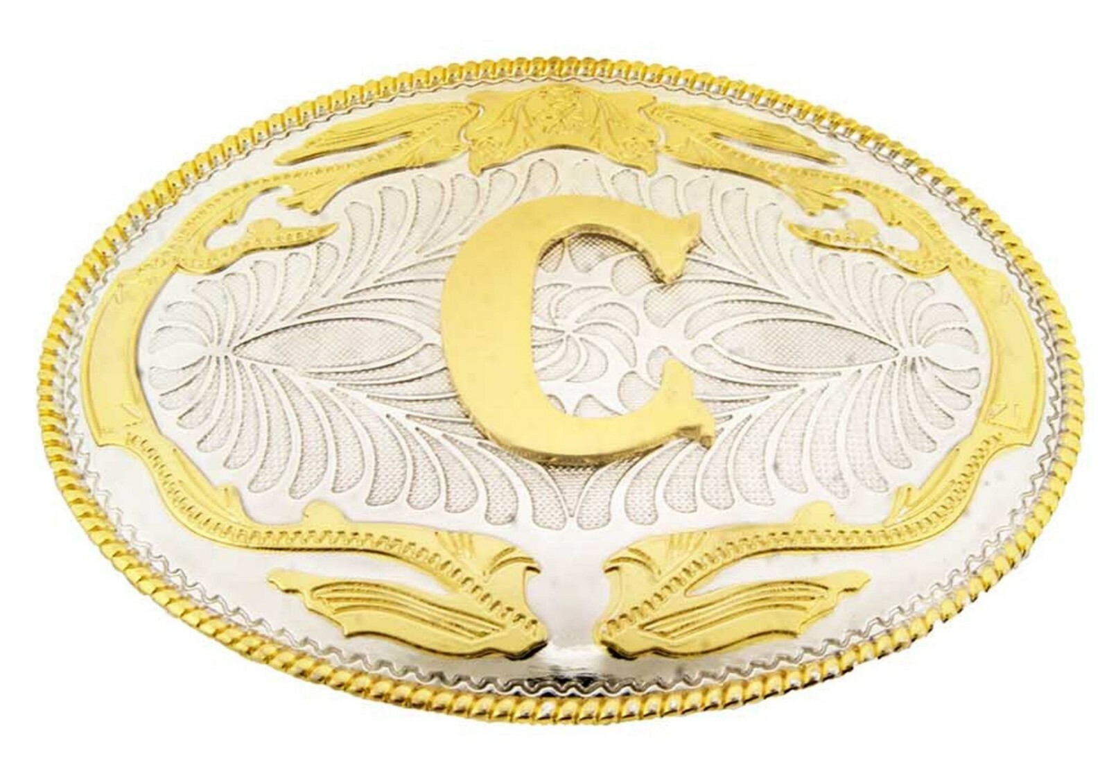 Initial A-Z Letter Belt Buckle Western Men Women Really Cowboy Rodeo Gold Silver