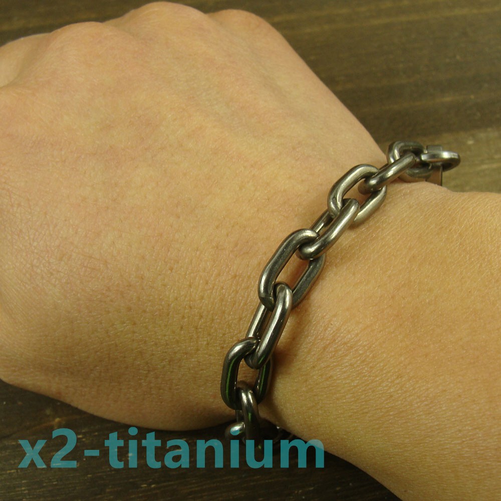Heavy duty Titanium anti lost Key chain ring bracelet snap hook carabiner XH894