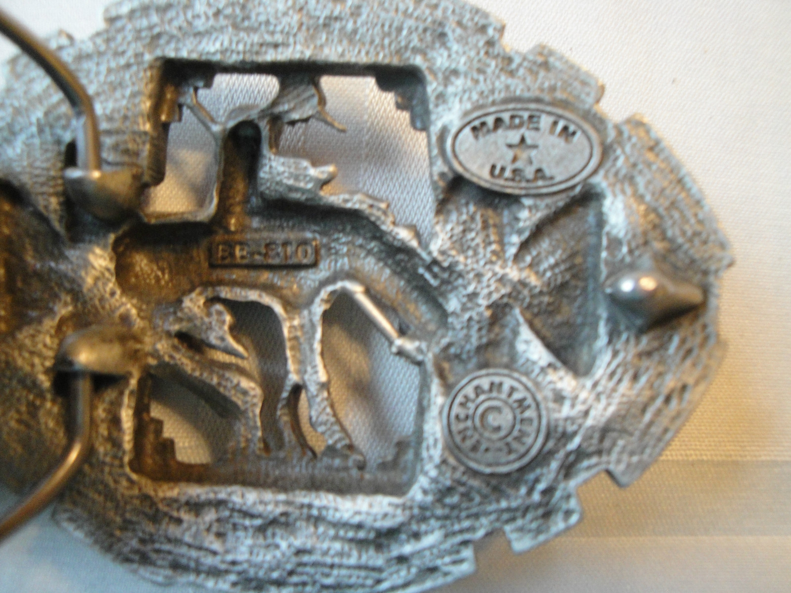 End of Trail Pewter Buckle & Leather Belt- Made in USA by Enchantment