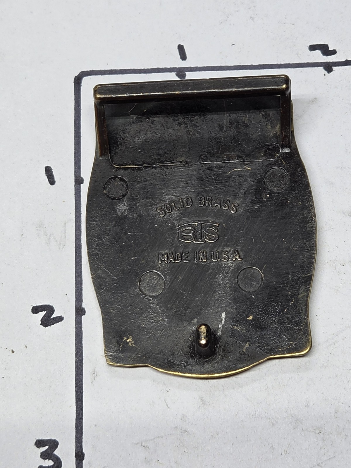 VINTAGE Steam Train Locomotive vintage SOLID BRASS belt buckle 1978 BTS
