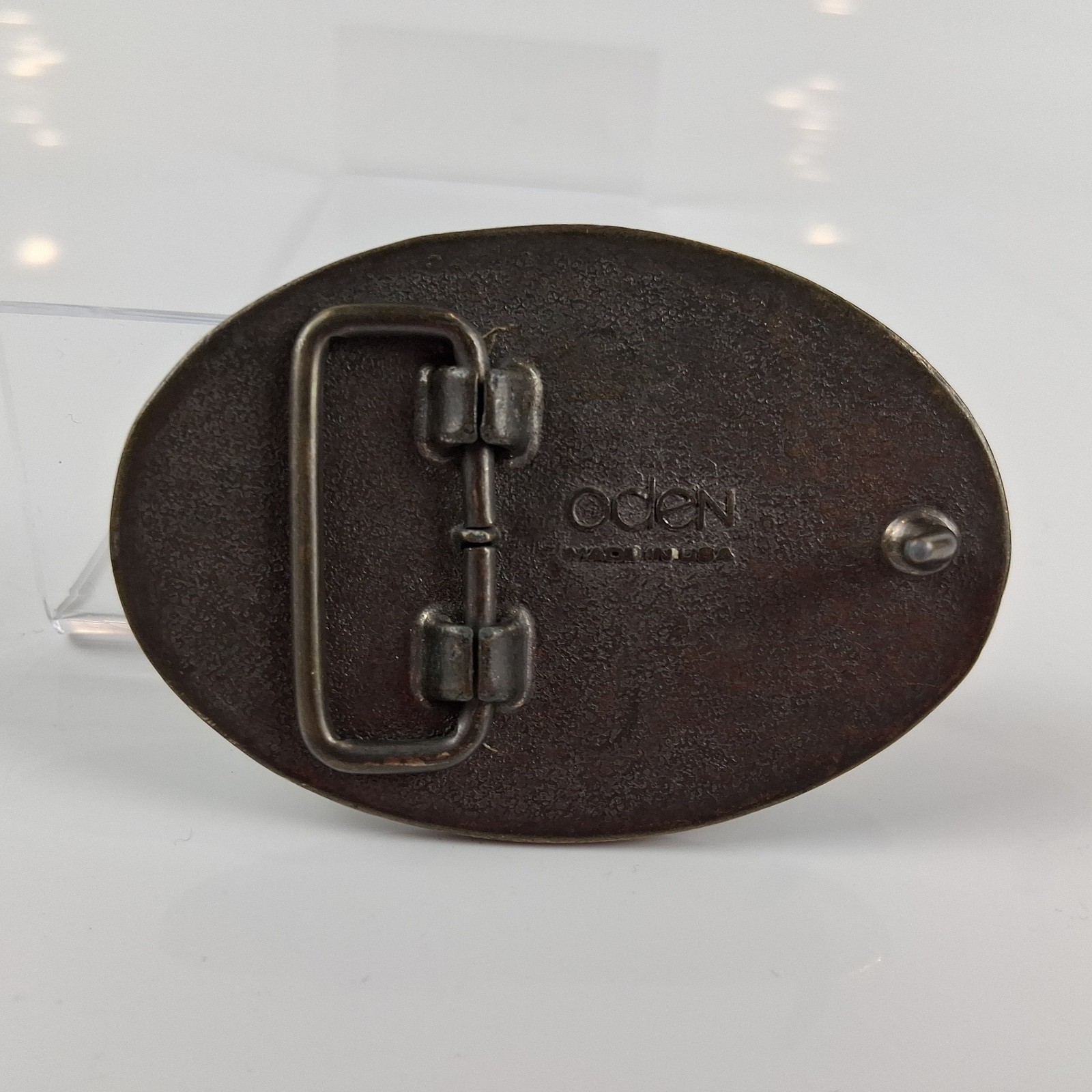 Vintage Oden ~ Brass Tone « Brian » Personalized Belt Buckle – Oval Retro Style