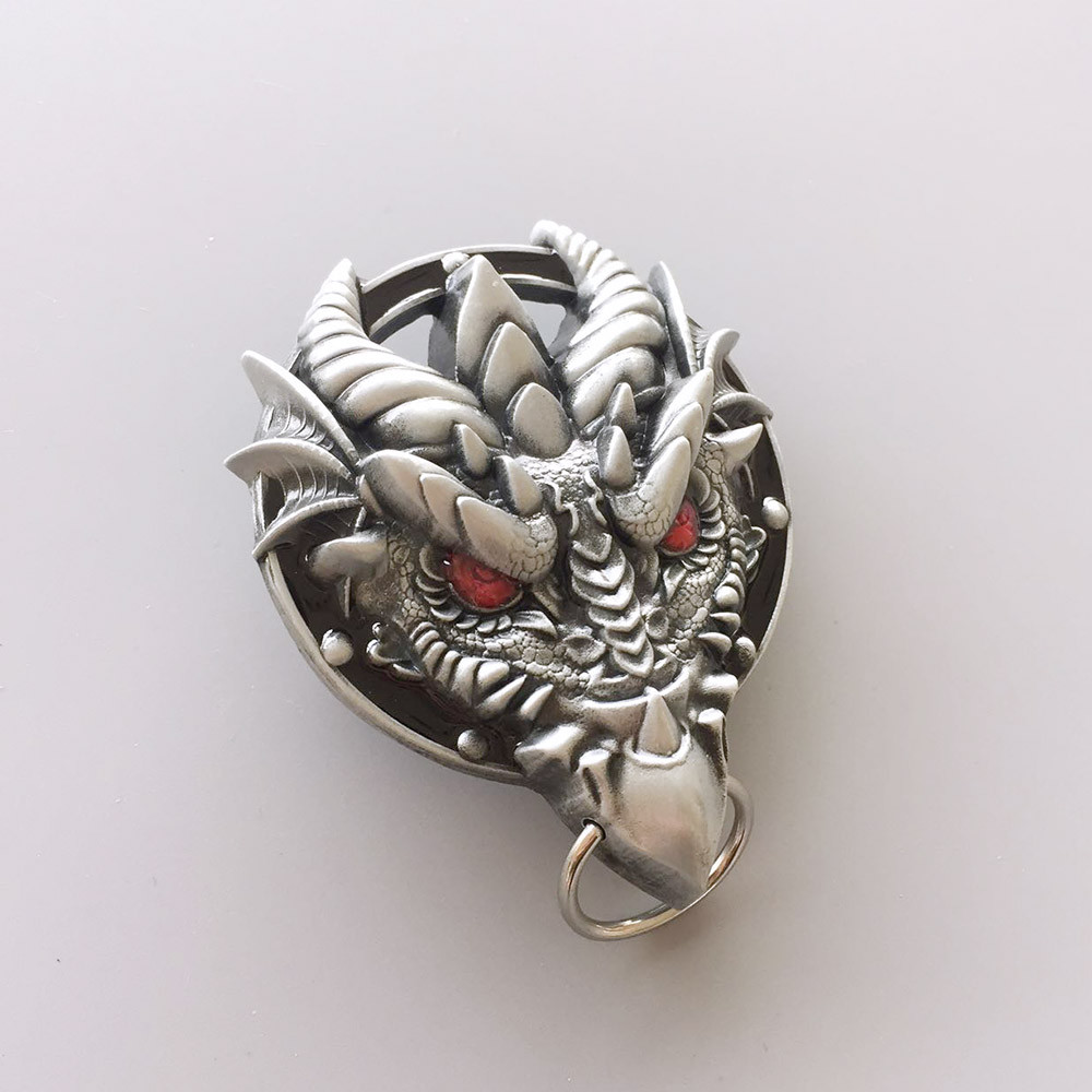 Vintage Style Western Dragon Belt Buckle Boucle de Ceinture